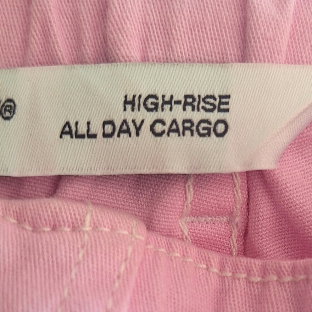 Ymi Pink High-Rise All Day Cargo Women's Pants Size 5 - Picture 7 of 8